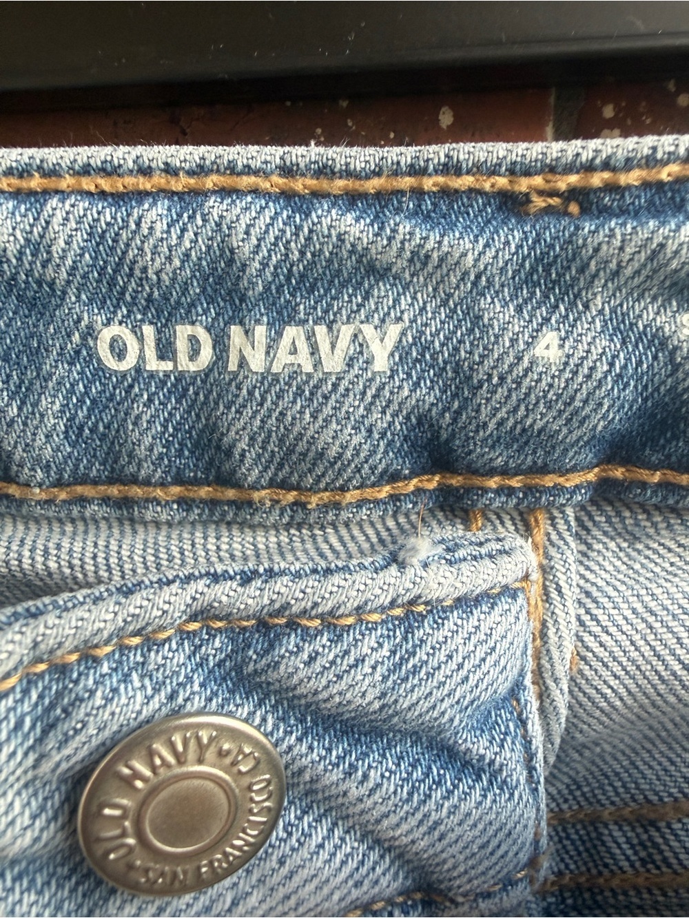 Old Navy Light Wash Extra High-Rise Sky-Hi Wide Leg Jeans - Picture 3 of 6